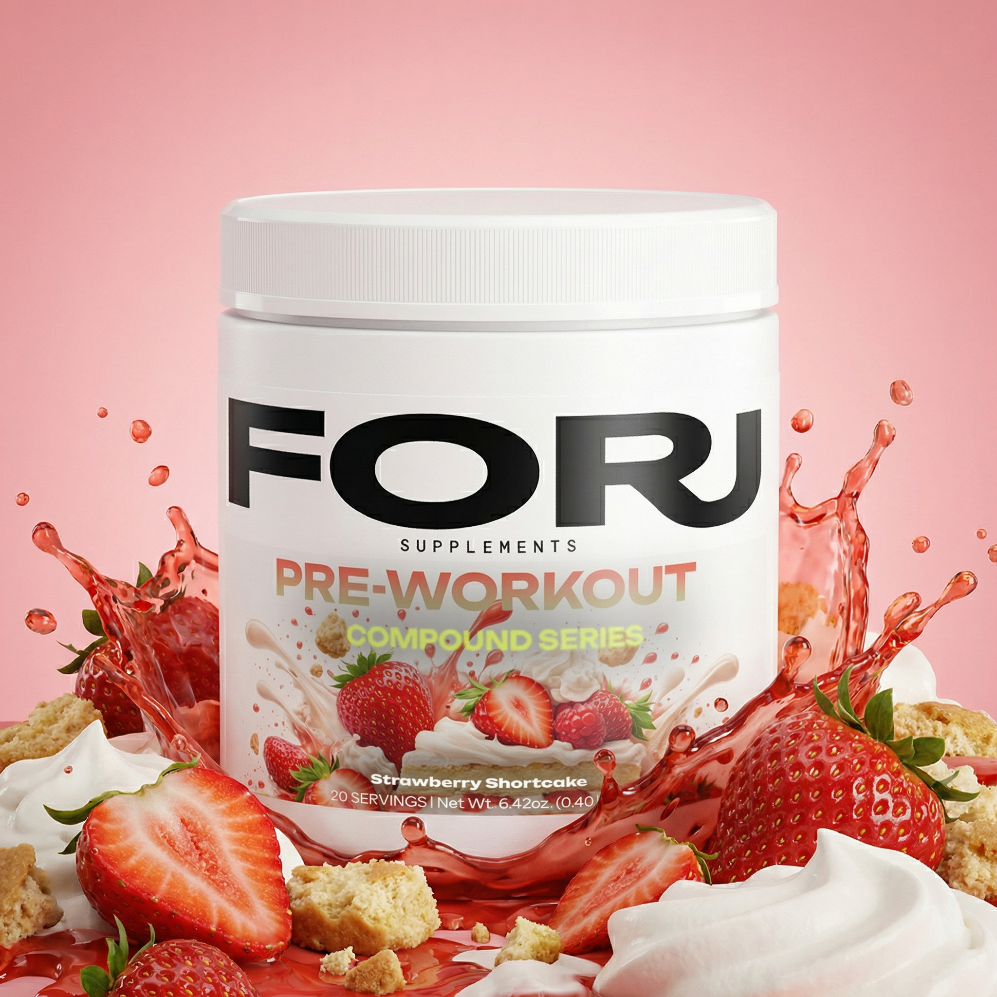 PRE-WORKOUT STRAWBERRY SHORTCAKE FORG